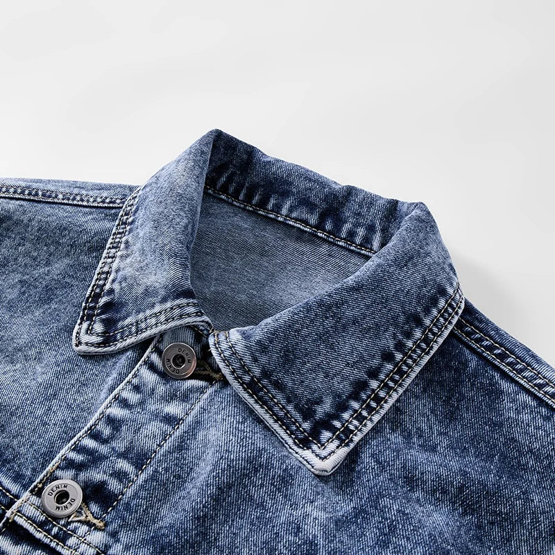 Washed Heavyweight Denim Jacket – Vintage Workwear