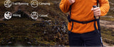 Pioneer Camp Men's Hoodies Outdoor Professional Grade Fleece Warmth Sweatshirt Zip PrimaLoft Active Evolve For Camping Hiking