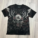 Men's Affliction Style Y2K Graphic Tee – Double-Sided Print