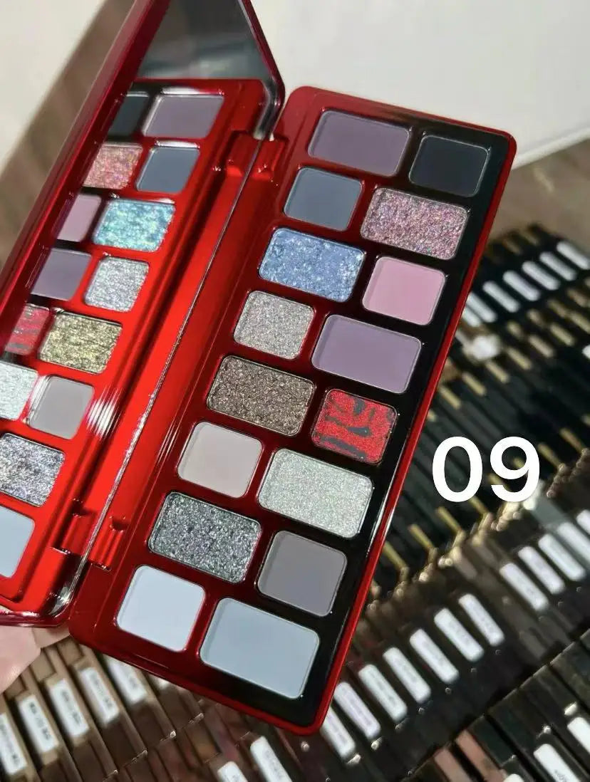 Qianyan 16-Color Eyeshadow Palette – Glitter, Matte & Shimmer
