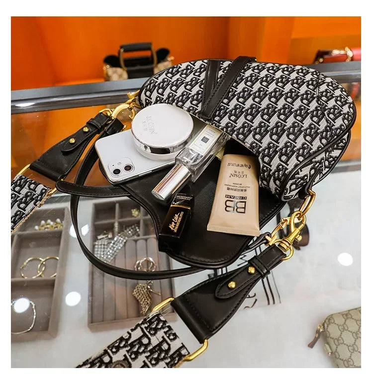 Luxury Microfiber Leather Multi-Way Clutch