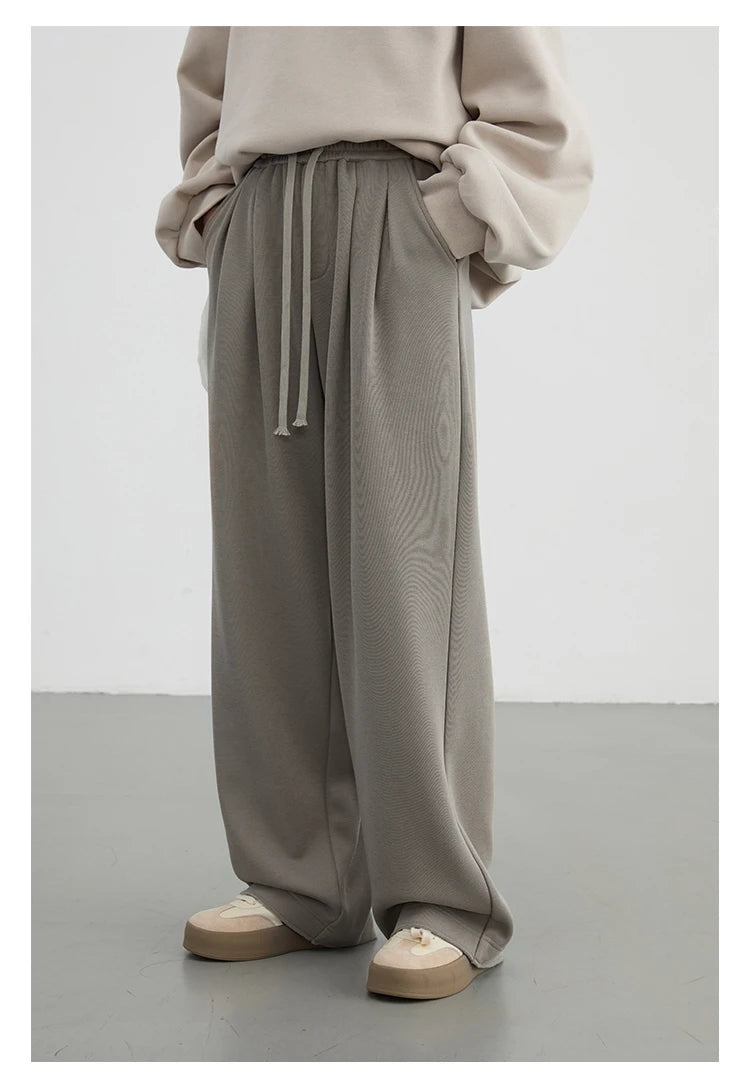Women's High-Waisted Drawstring Wide-Leg Pants