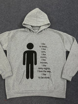 Y2K Graphic Fleece Pullover Hoodie