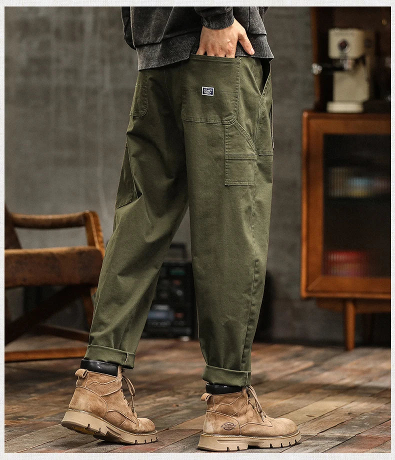 HIQOR Men's Relaxed Cargo Pants – Vintage Safari Style
