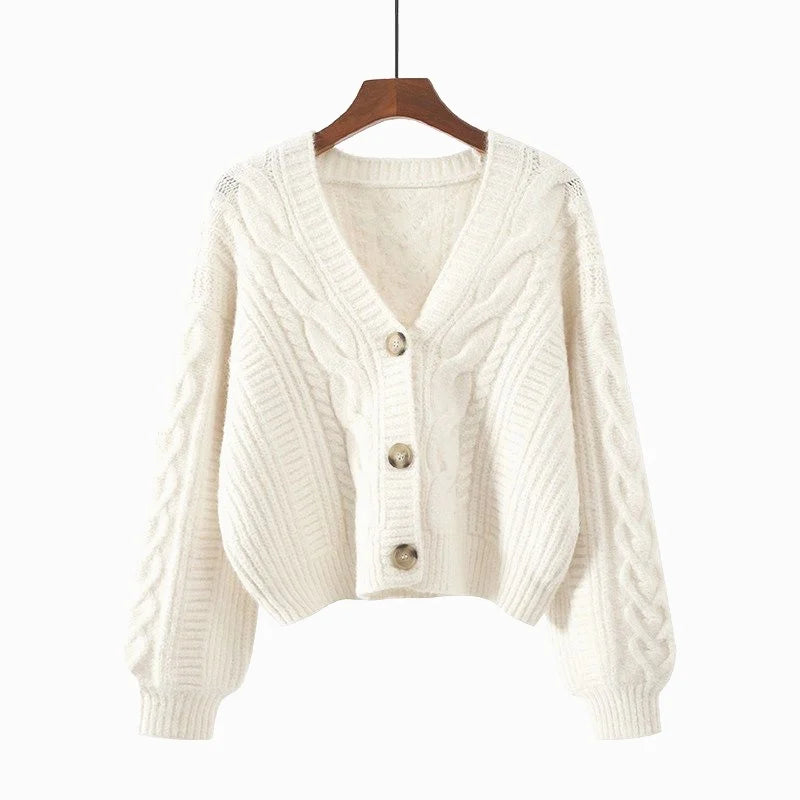 Women's Button-Front Knit Cardigan