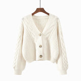 Women's Button-Front Knit Cardigan