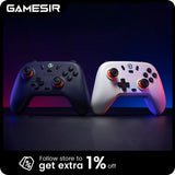 GameSir Nova Lite Wireless Gamepad Game Controller for Switch, Android, iOS, PC and Steam Games Hall Effect Joystick