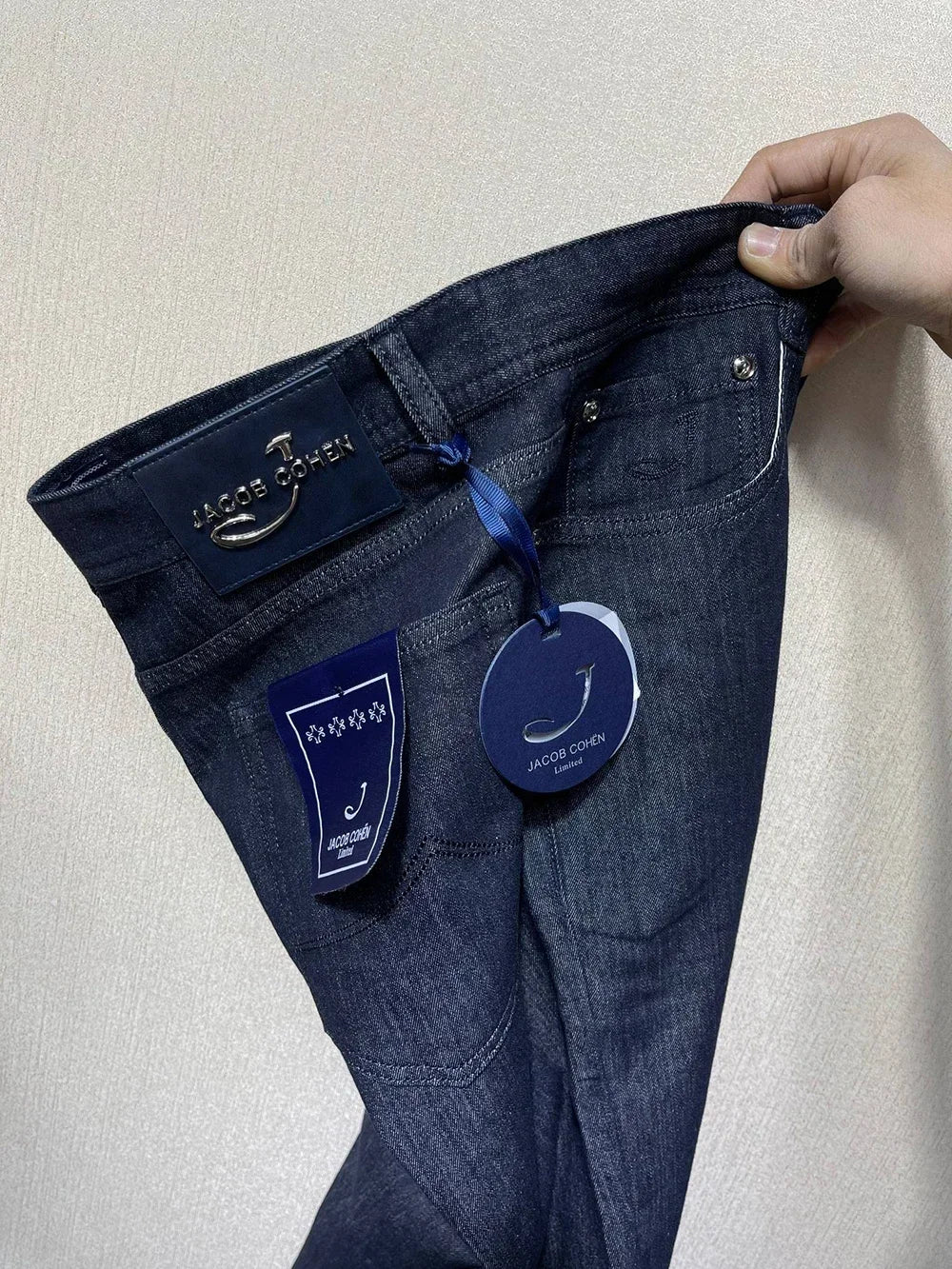 OECHSLI Jeans Thin Cotton Men 2025 Spring Summer new Embroidery zipper breathable Big size 30-40 Pants