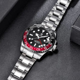PAGANI DESIGN 40mm Automatic GMT Wristwatch Stainless Steel Waterproof Men Watch Top Brand Mechanical sports Watches Men PD-1662