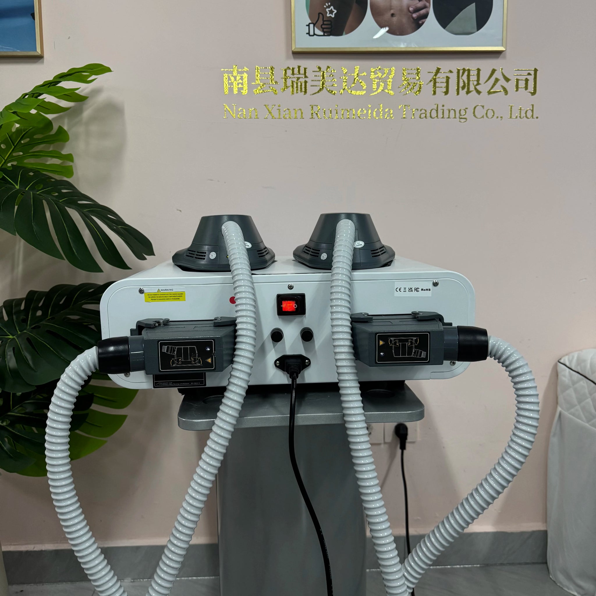 Myoslim New Body Sculpting Machine Shaping 15 T 6000W EMS Radio Frequency RF Muscle Stimulator Device