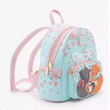 2pcs/set Piano Kitten Imitation Mini Backpack and Wallet Christmas The Marie Cat Cosplay Backpack Schoolbag Handbag for Girls