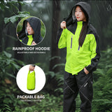 WOSAWE Unisex Waterproof Riding Rain Jacket | Reflective