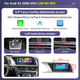 Road Top 8.8"/12.3" Touch Screen for Audi A5 2008–2016