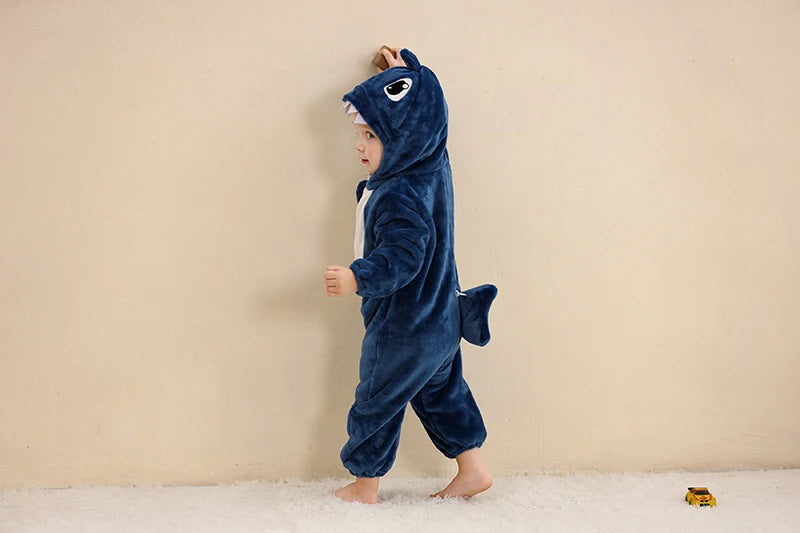 Plush Hooded Baby Winter Romper