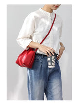 Women Real Leather Crossbody Bags Luxury Small Size Cute Handbag Soft Shoulder Bag 2024 New Arrival Designer Style
