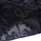 Women's High-Waist Mesh Lace Flare Pants