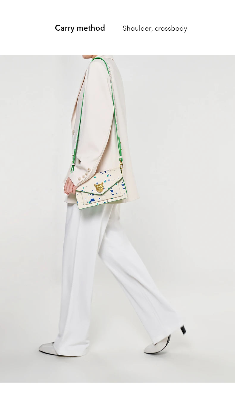 Bafelli Genuine Leather Flap Crossbody Bag – 2026 Collection