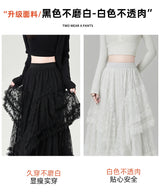Gothic Lace Trumpet Skirt – Fairycore & Punk Streetwear