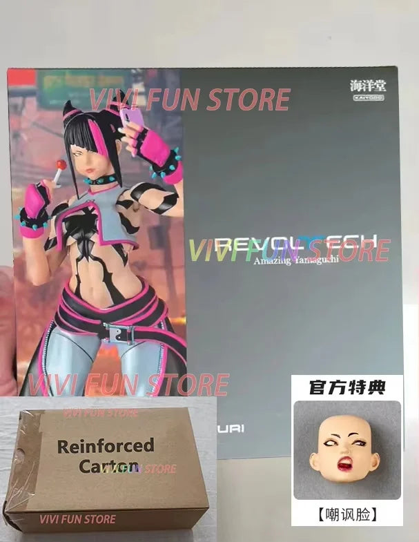 In Stock KAIYODO Ryu Han Juri Chun Li Movability Model Toys Revoltech AMAZING YAMAGUCHI Chun-Li SF6