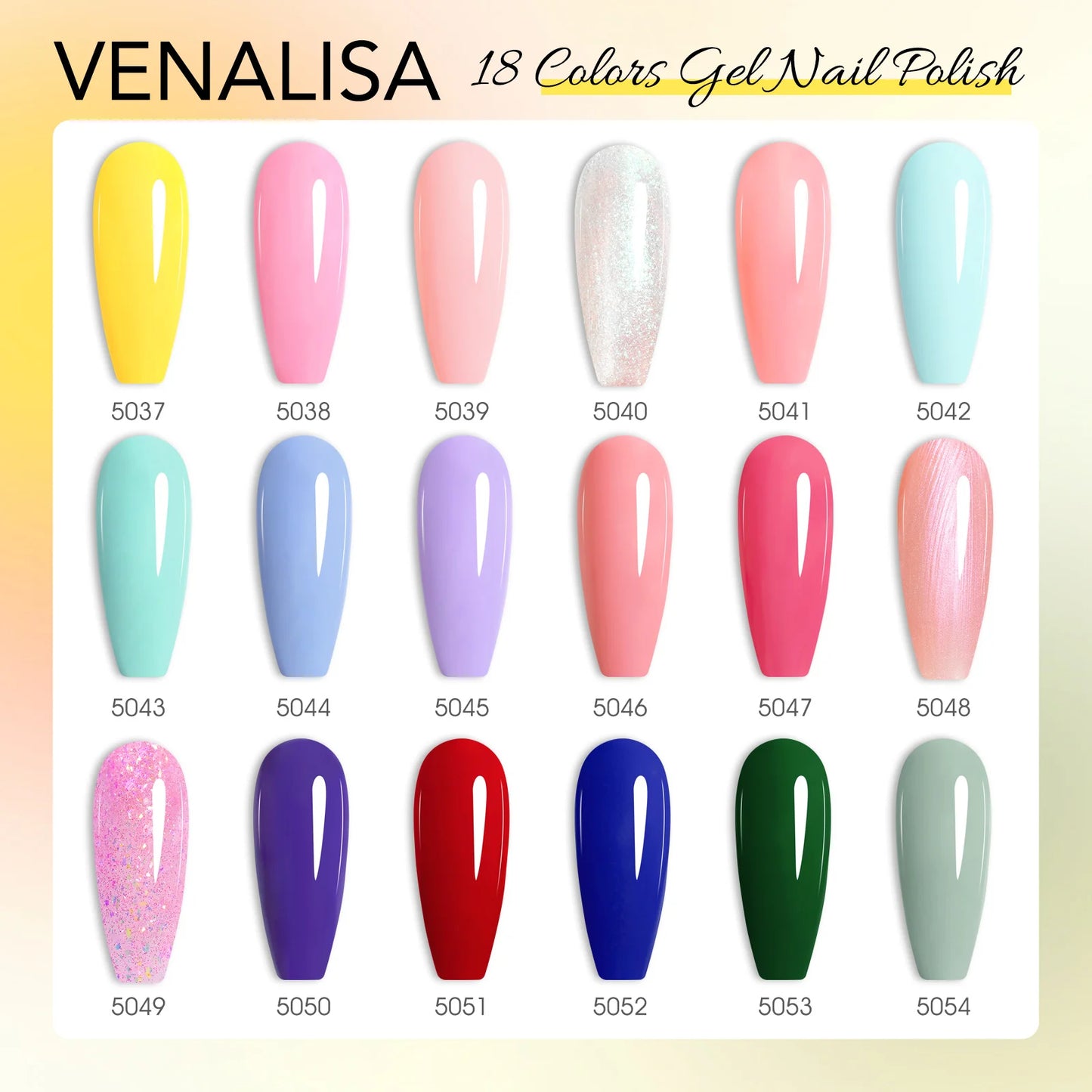 VENALISA VIP Kit 10ml Nail Gel Polish HEMA TPO FREE Gorgeous Colors Gel Pigment Professional Nail Art Long-lasting Gel Varnish