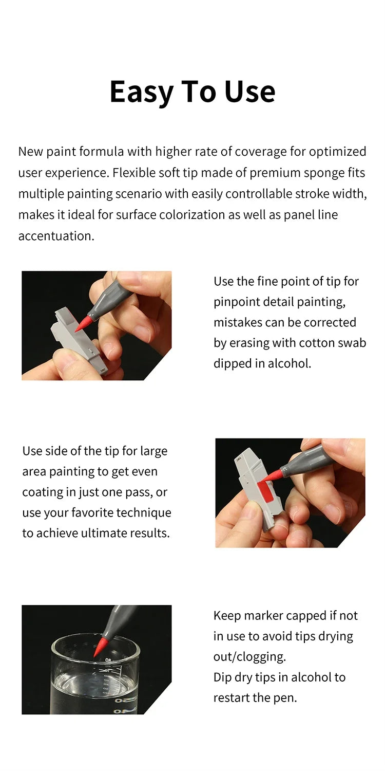 DSPIAE Artist Brush Pen Set | Water-Based Markers
