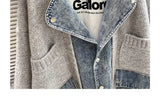 Layered Denim Jacket | Autumn/Winter Mixed-Media Streetwear