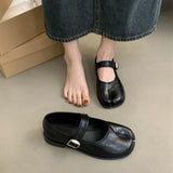 SUOJIALUN Women's Split-Toe Mary Jane Flats
