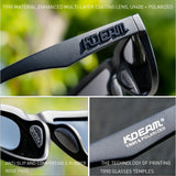 KDEAM For Young Age Small Size Polarized Sunglasses Reduce Glare and Enhance Clarity for Outdoor Sport Youthful Sun Glasses TR90