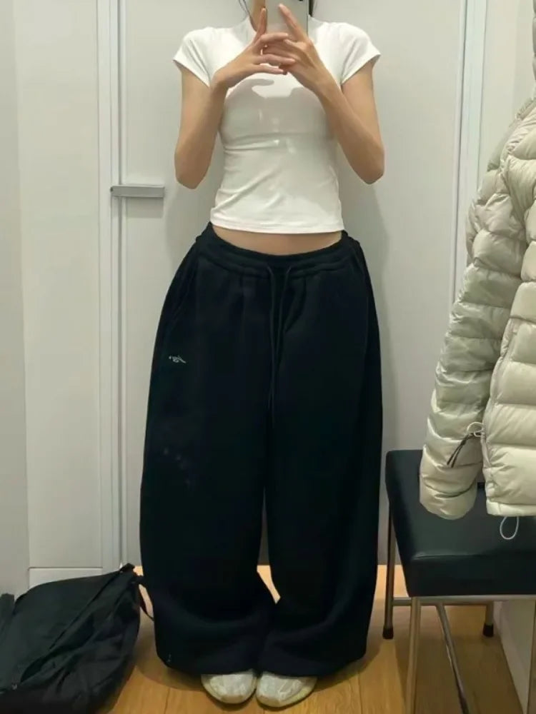 Women's High-Waist Wide-Leg Sweatpants