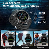 2025 New GUHUAVMI IOS Ultra GPS Smart Watch 10ATM Waterproof Built-in Dual-band GNSS Compass Military Sports Men SWIM Bracelet