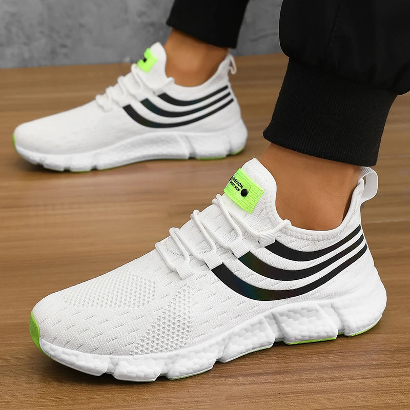 Men's Breathable Mesh Lace-Up Sneakers