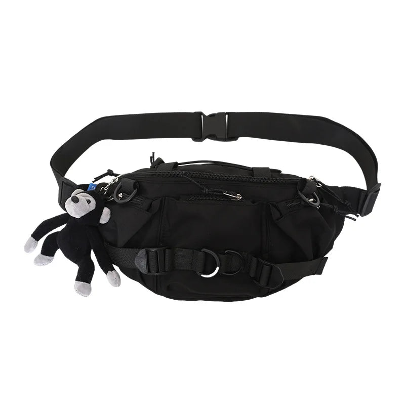 2024 Techwear Style Punk Hip Hop Single Shoulder Crossbody Bag Men Women Street Vintage Chest Bag Casual Sport Fanny Pack