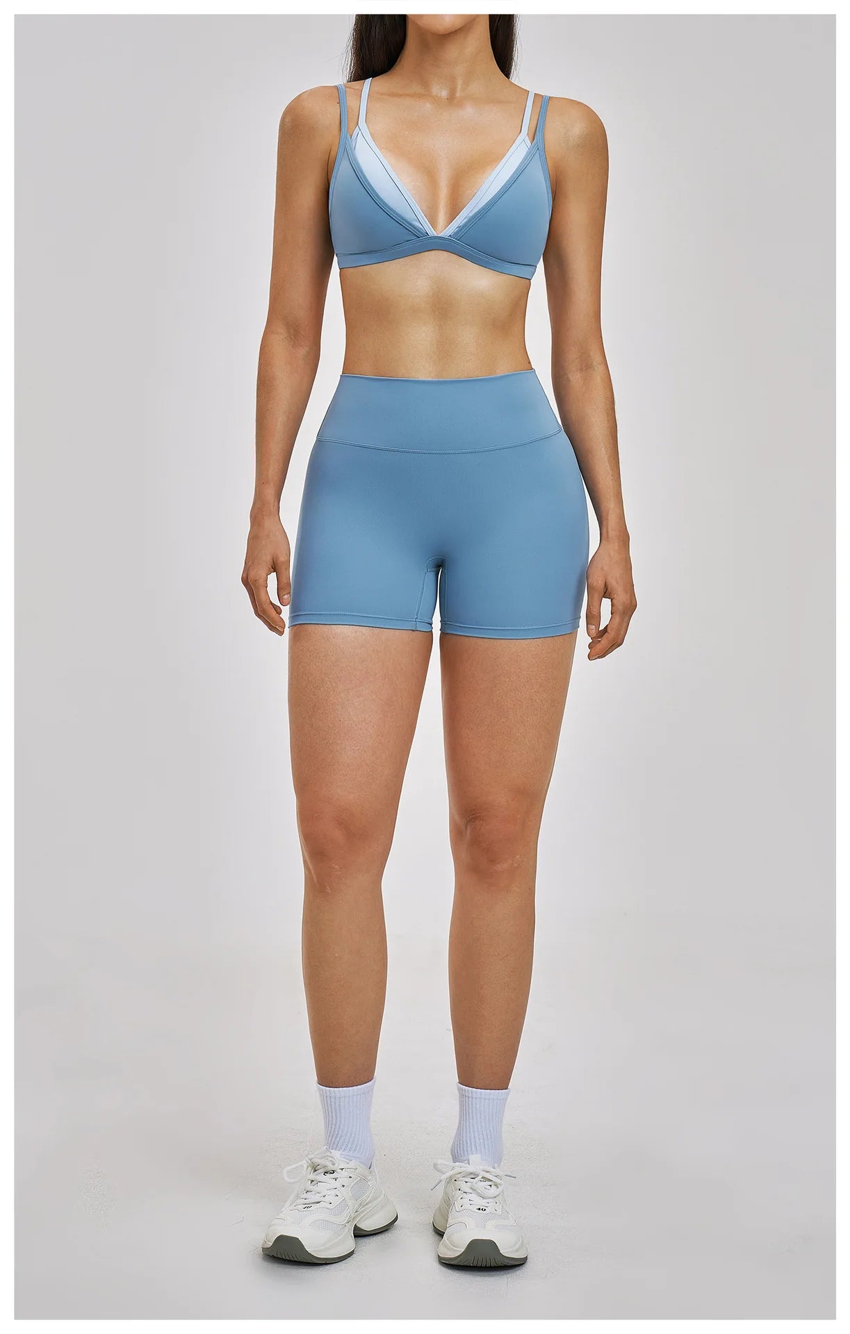 Yoga Sets 2PCS Women's Tracksuit Fitness Outfits Sportswear Workout Set Sports Bra High Waist Leggings Gym Clothing Sports Suits