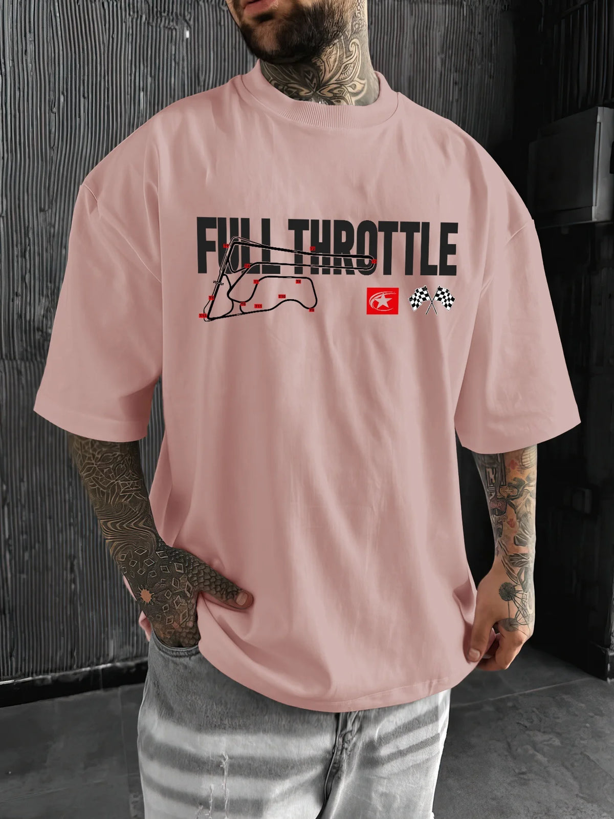 Unisex Formula Racing Cotton T-Shirt | Loose Fit