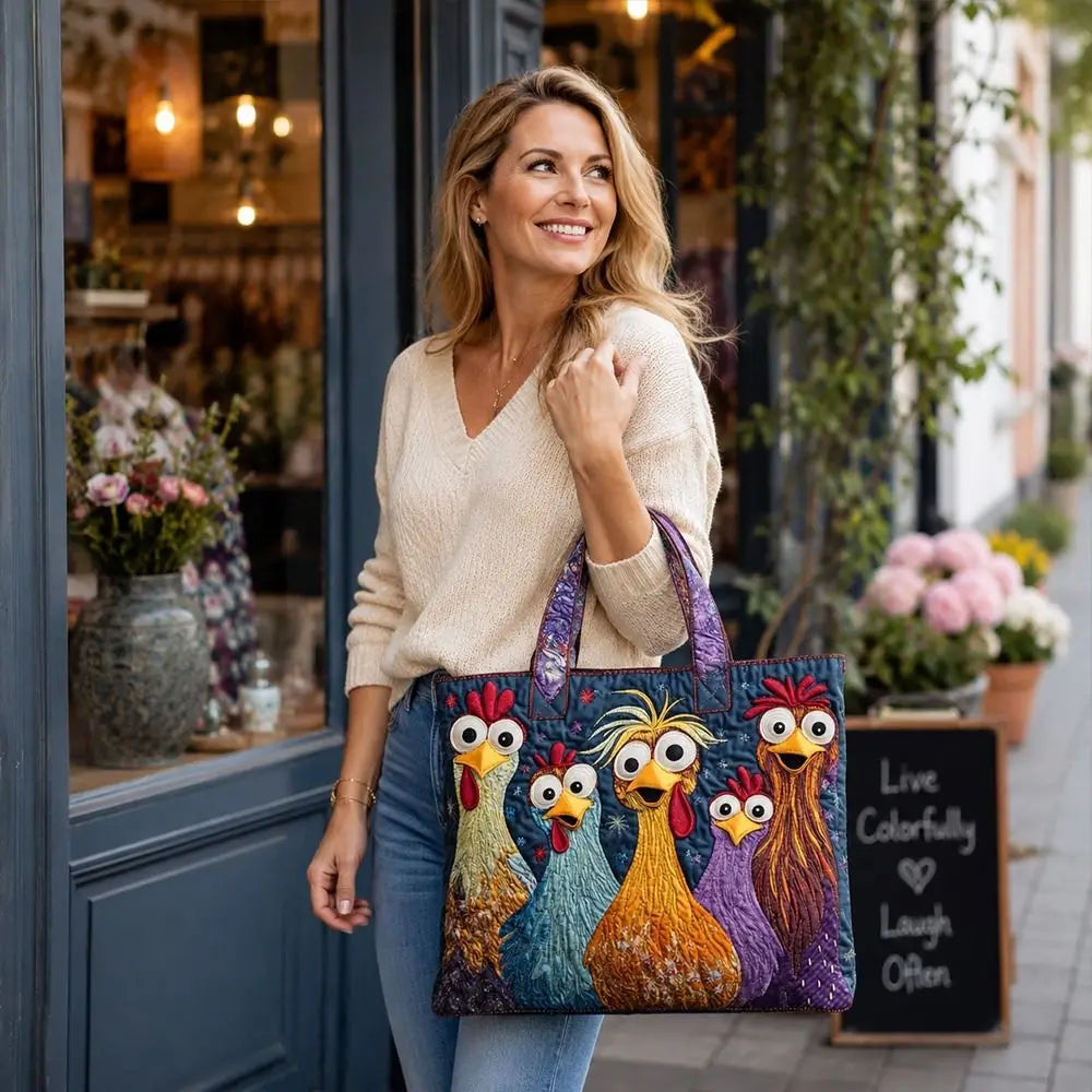 Creative Large Capacity Quilted Tote Bag 3D Printed Pattern Soft Travel Handbag Lightweight Shopping Bag for Women Girls