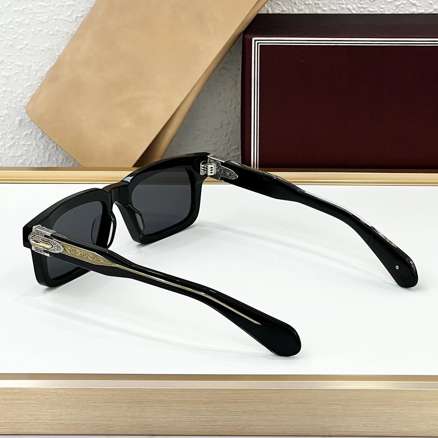 PRILEY Belvedere Vintage Square Sunglasses for Men & Women