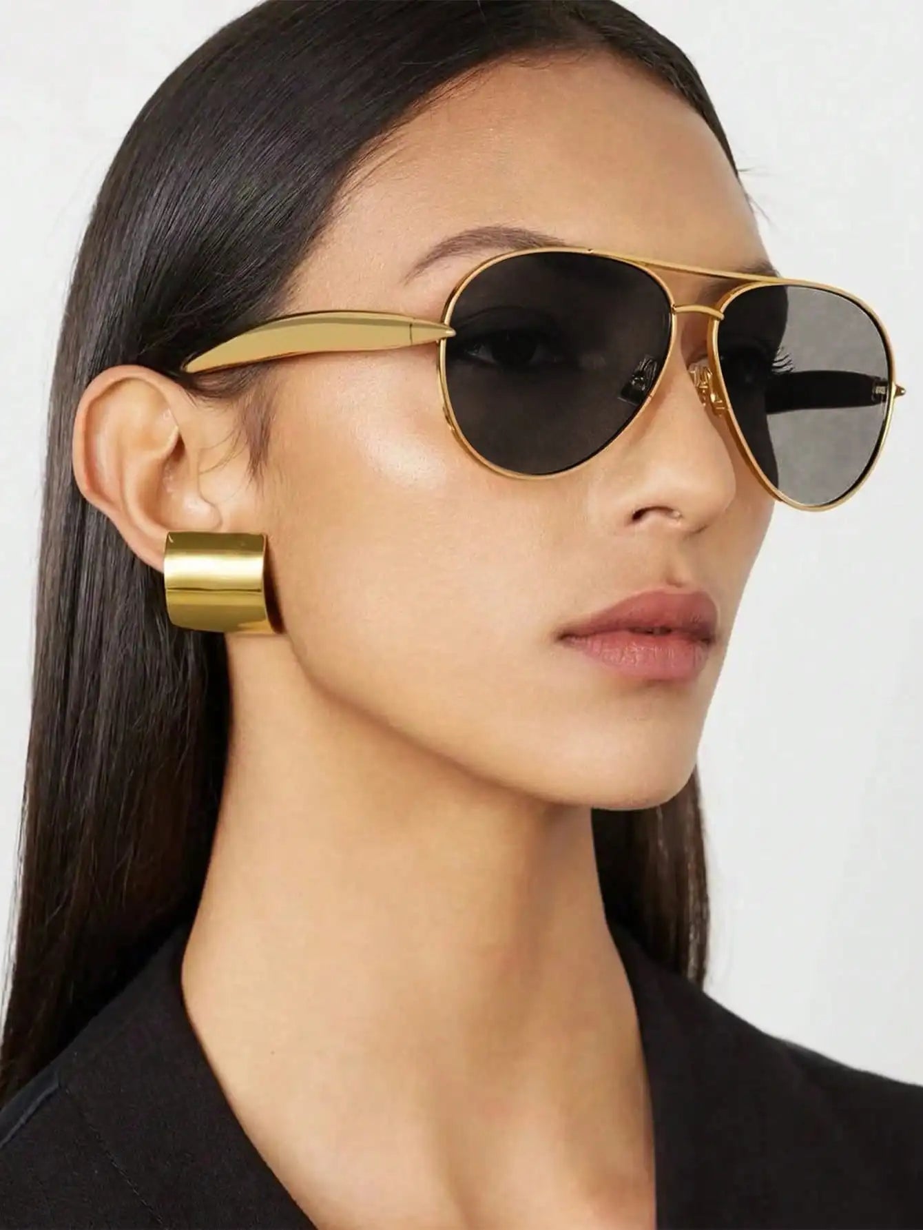 Large Frame Double Bridge Aviator Sunglasses | UV400