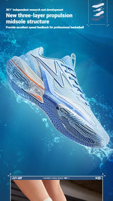 361 Degrees BIG3 6.0 Men's Basketball Wear-Resistant Non-slip Shock-absorbing Rebounding Actual Combat Sneakers Male 572521110