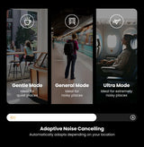 Choice Wireless Bluetooth Headphones 43dB Hybrid Active Noise Cancellation Hi-Res LDAC 75H Spatial Audio Headset Earphones