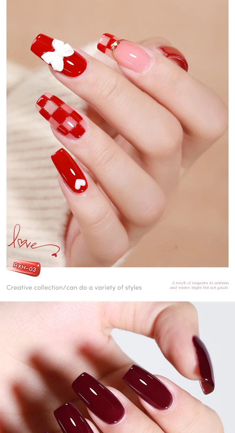 30-Piece Gel Nail Polish Set | Valentine's Romance Collection