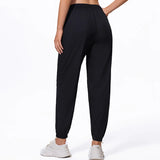 Women's Ankle-Length Harem Pants with Pockets