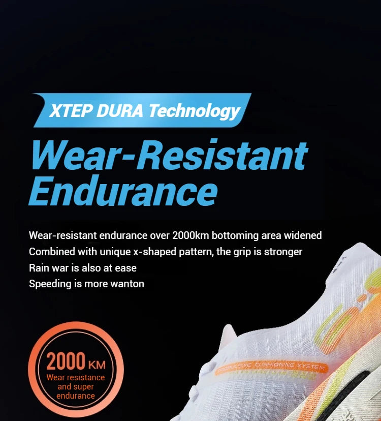 Xtep 160X 6.0 Running Shoes Professional Marathon PB Carbon Plate For Men Cushioning Shock Absorption Sneakers 976319110057