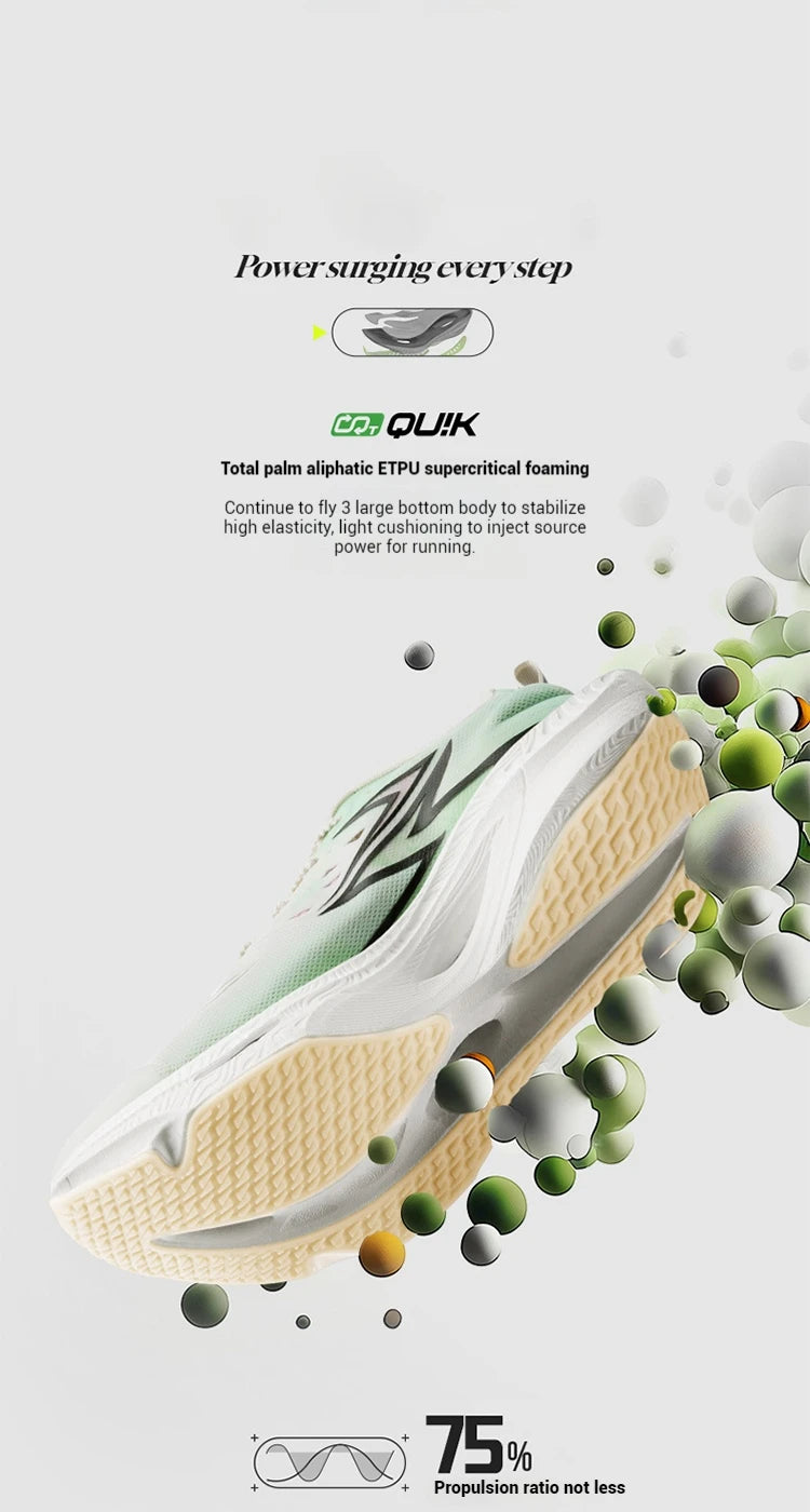 361 Degrees Flame 3.0 ET Men's Running Shoes Racing Marathon Stable Breathable Comfort Rebound Jogging Male Sneakers 672612245F