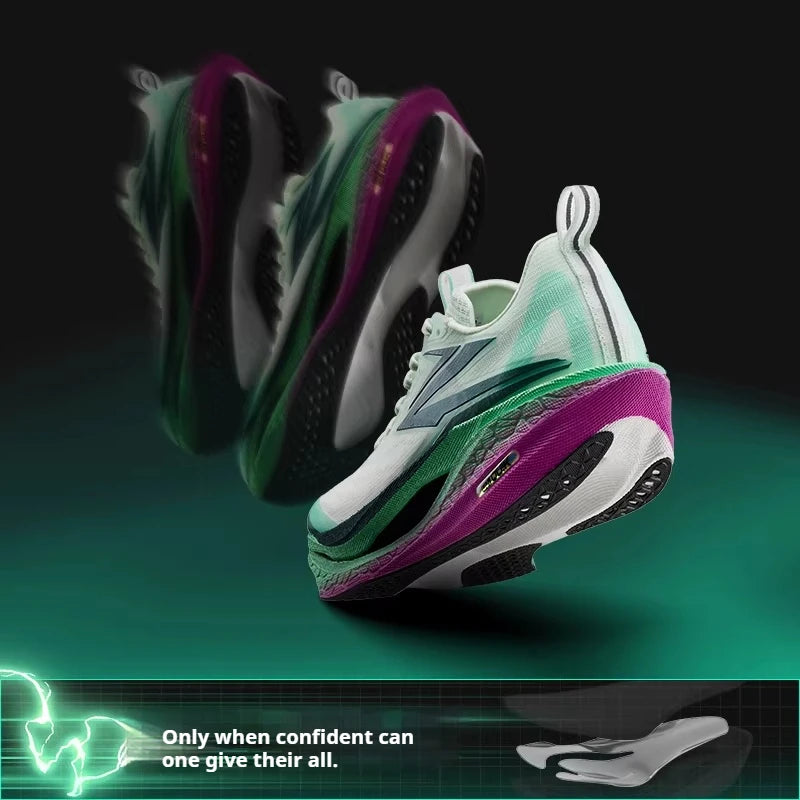 361 Degrees Flame 4 ET Men's Running Shoes Racing Marathon Rebound Breathable Cushioning Male Sneakers 672612223