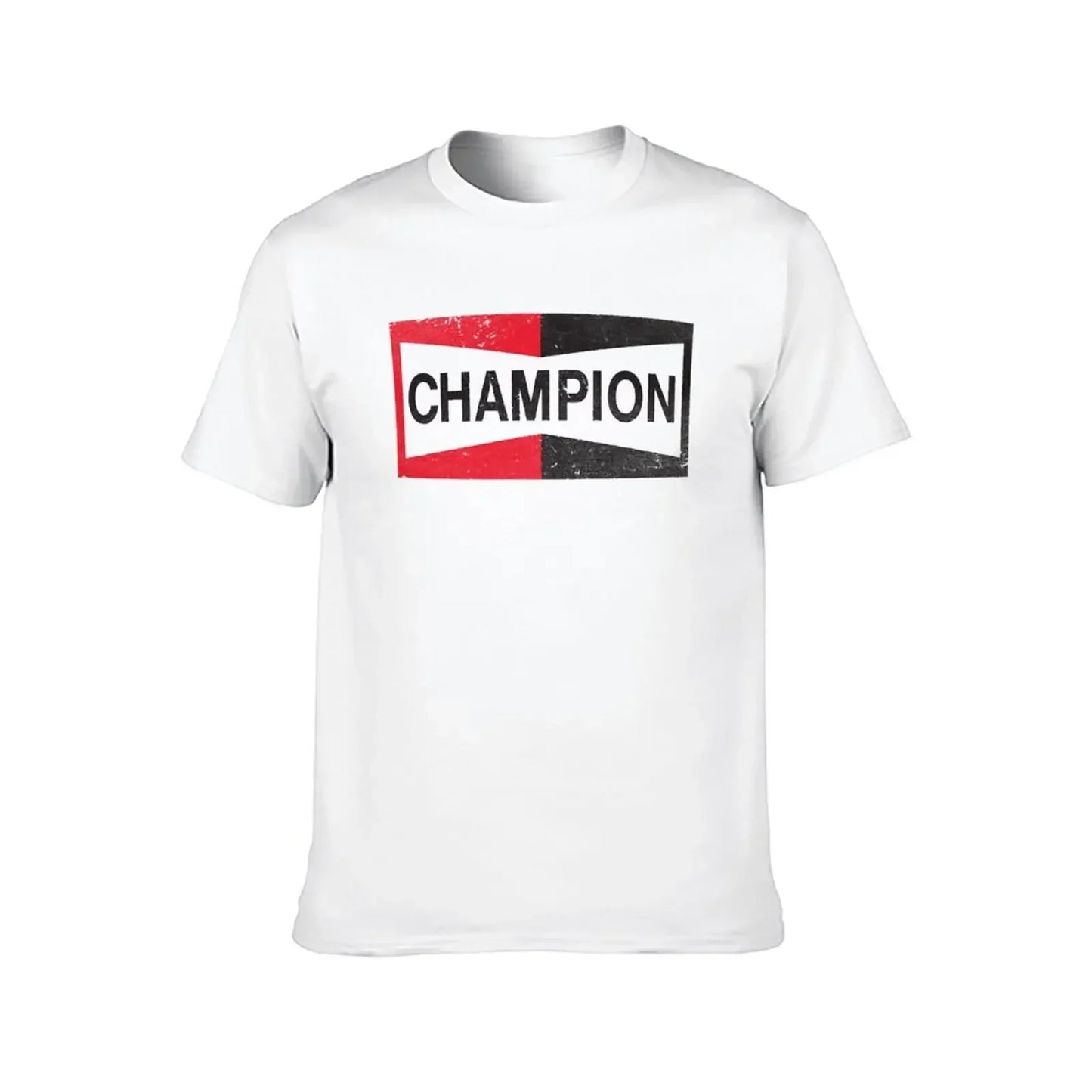 Men’s Champion Spark Plug Retro Distressed Emblem Tee