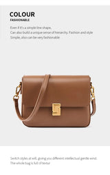 100% Genuine Leather Women's Shoulder Bag High Quality Luxury Designer Crossbody Bags Fashion Cowhide Female Handbags