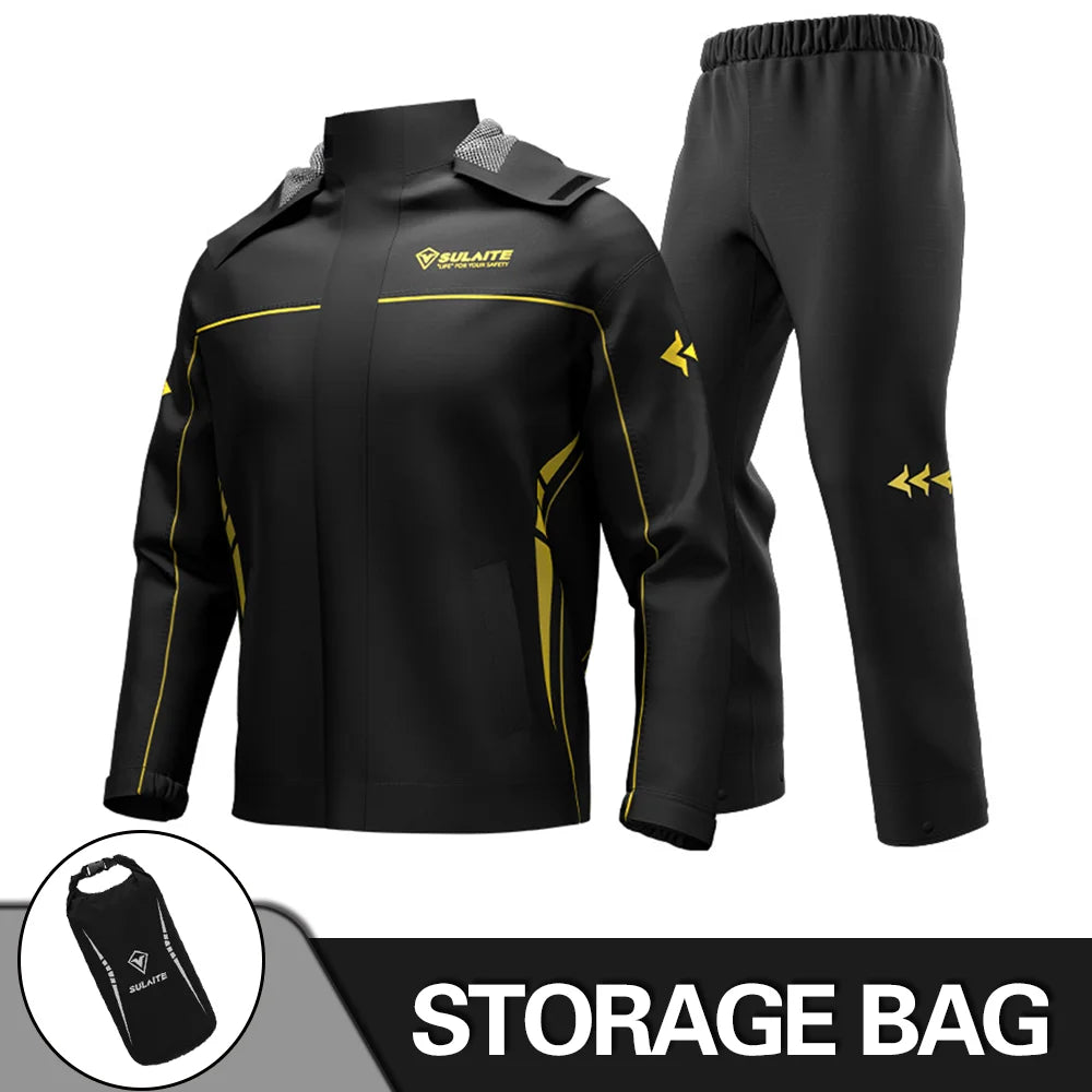 HEROBIKER Waterproof Motorcycle Rain Suit for Men & Women