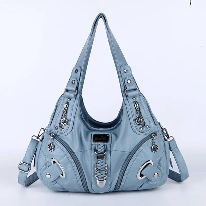 Vintage Women Handbags Fashion Shoulder Bag Large Tote Top-handle Shopping Pack Multifunctional Satchel Lady Hobos Purse