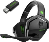 NUBWO G06 Dual Wireless Headsets Gamer 2.4GHz Bluetooth 5.3 Gaming Headphones with Microphone for PS5, PS4, PC, Mobile, Switch