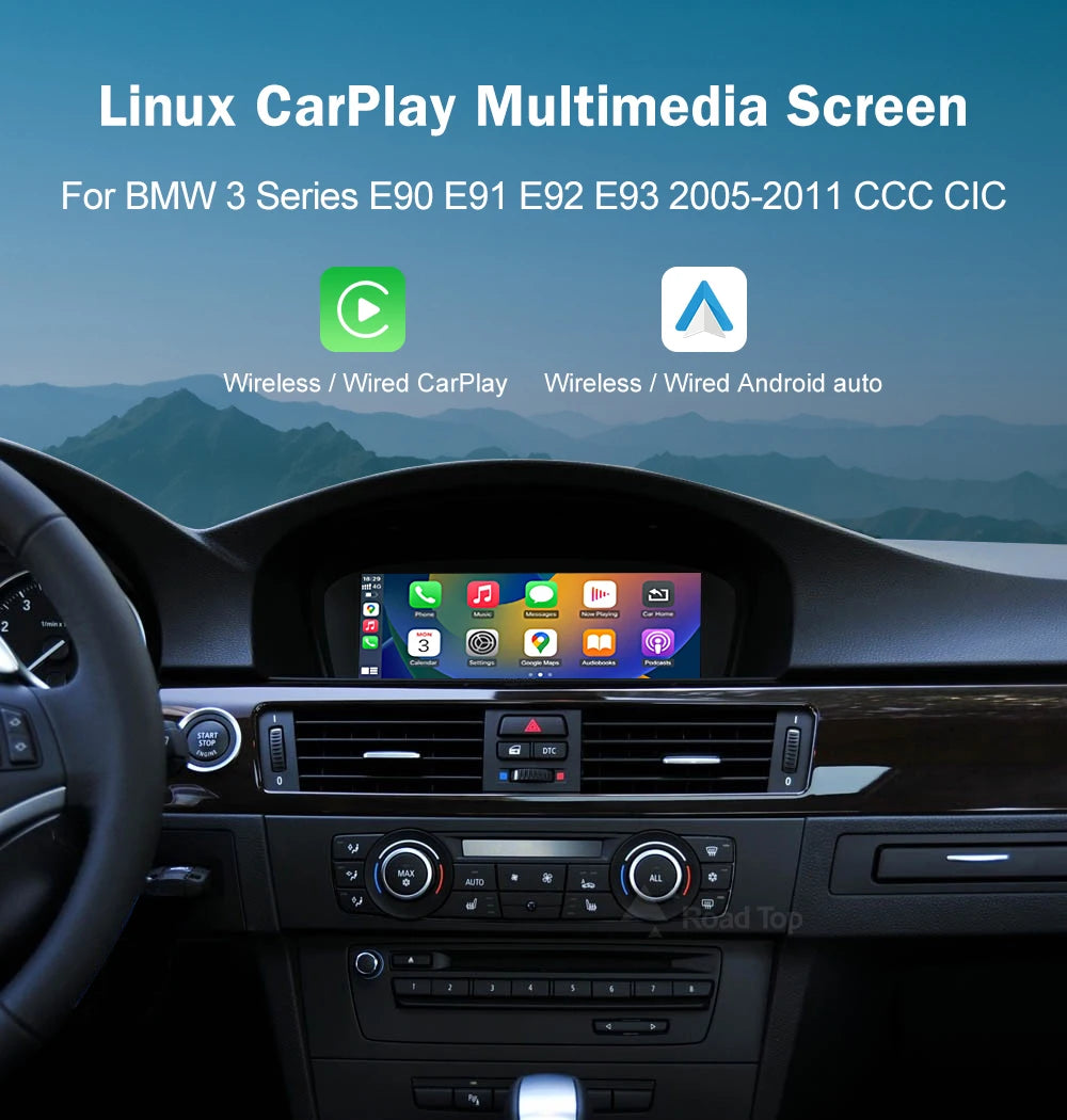 8.8'' Wireless CarPlay & Android Auto for BMW 3/5 Series – CCC & CIC Multimedia Screen
